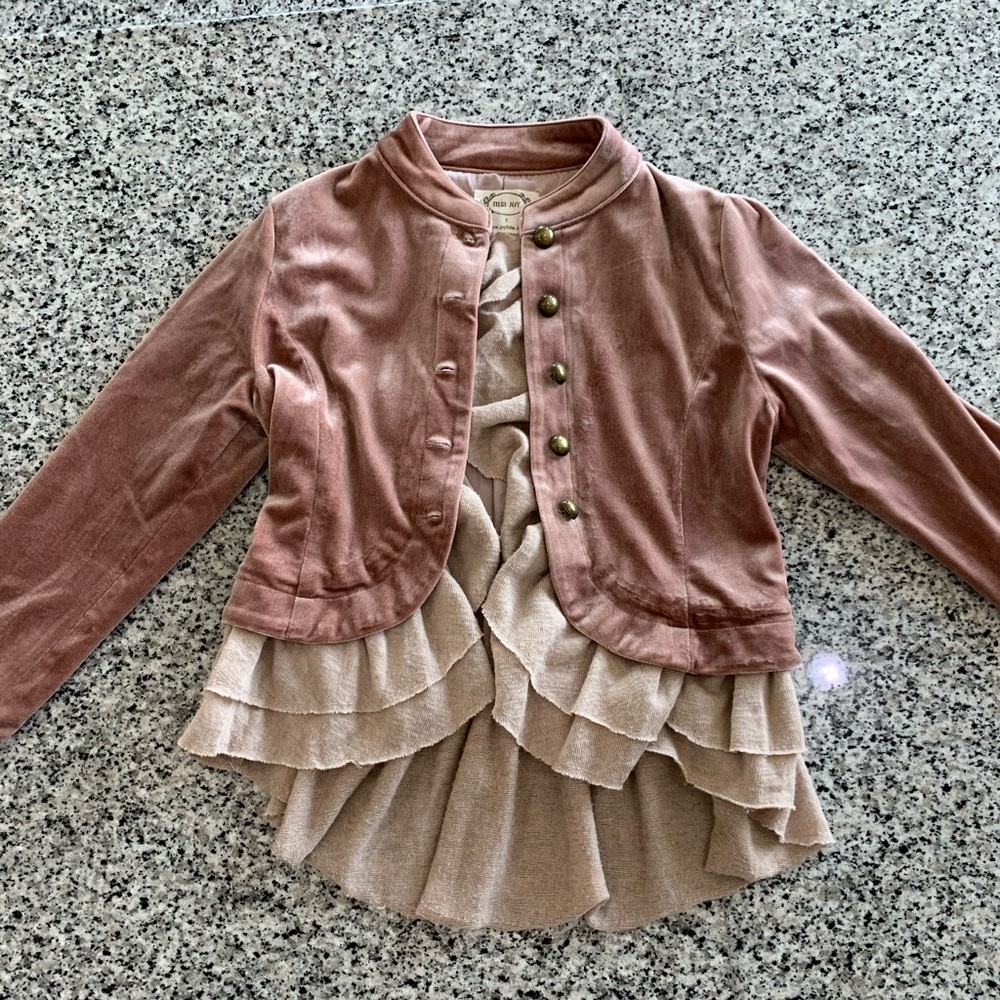 EUC Joyfolie Mauve Velvet Jacket